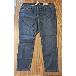 TORRID Bombshell Skinny Jeans Size 22 Ex Short High Rise Dark Wash NEW G1